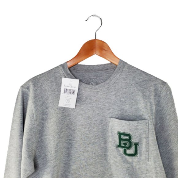 Baylor University Long Sleeve Tee in Heather Gray by Lauren James.New!!! XS - Picture 2 of 5